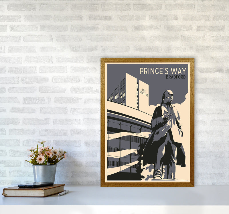 Prince's Way, Bradford Travel Art Print by Richard O'Neill A2 Print Only