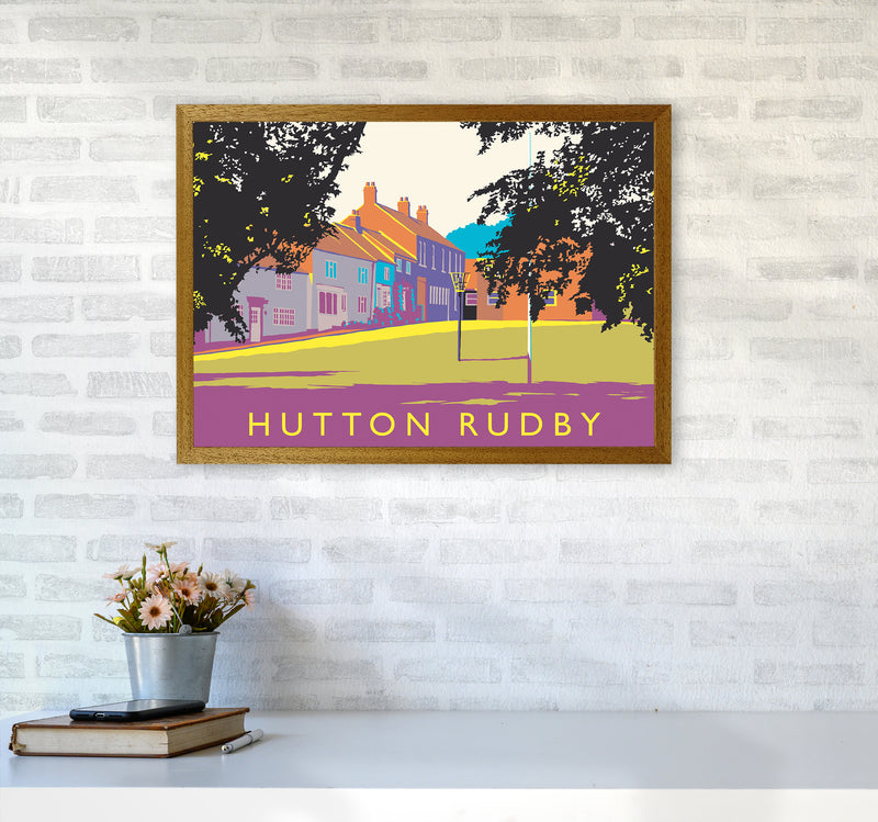 Hutton Rudby Travel Art Print by Richard O'Neill A2 Print Only