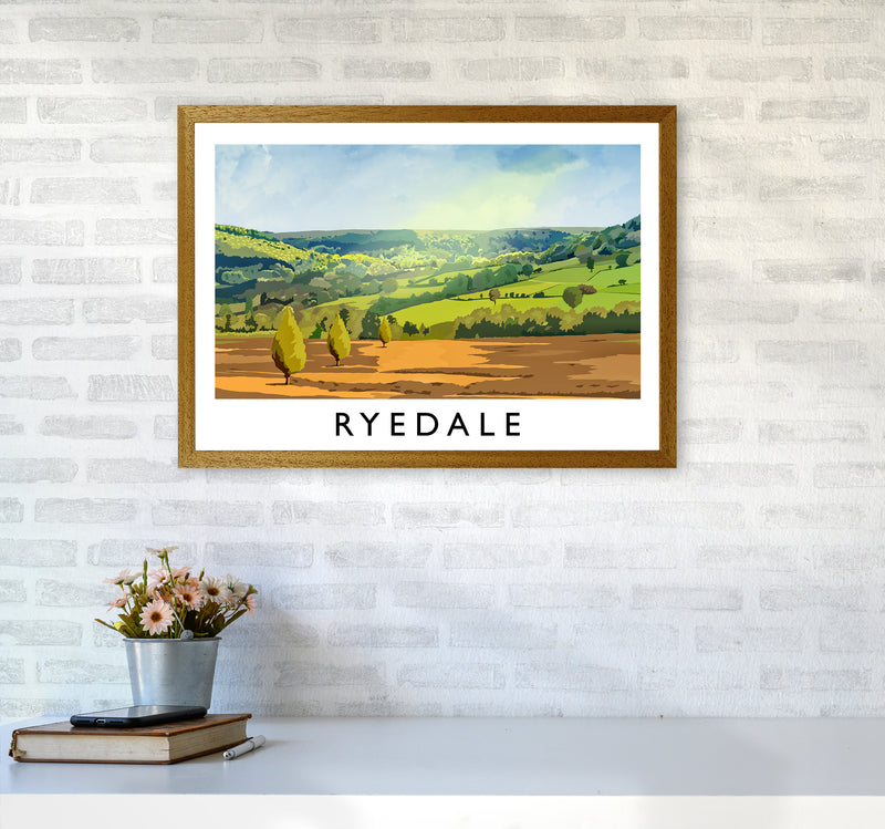 Ryedale Travel Art Print by Richard O'Neill A2 Print Only