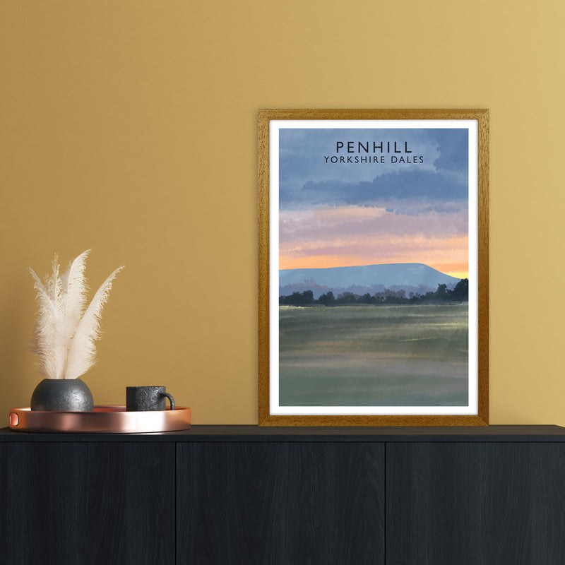 Penhill 3 Portrait Travel Art Print by Richard O'Neill A2 Print Only