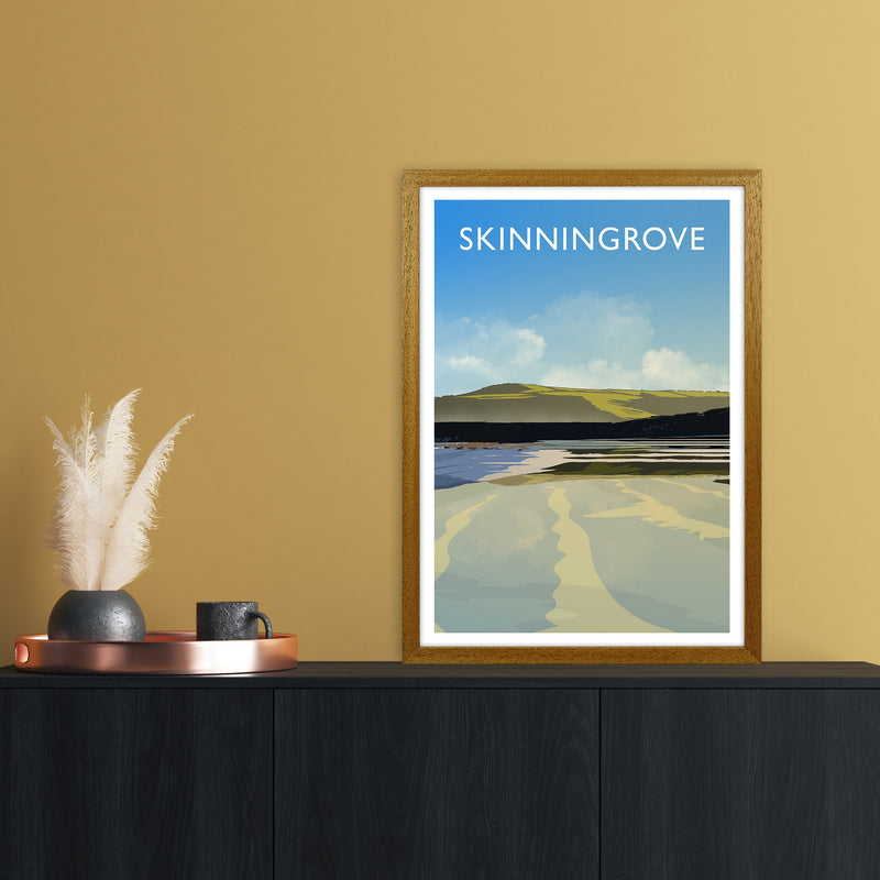 Skinningrove 2 Portrait Travel Art Print by Richard O'Neill A2 Print Only