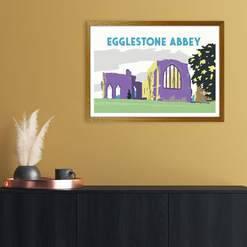 Egglestone Abbey Travel Art Print by Richard O'Neill A2 Print Only