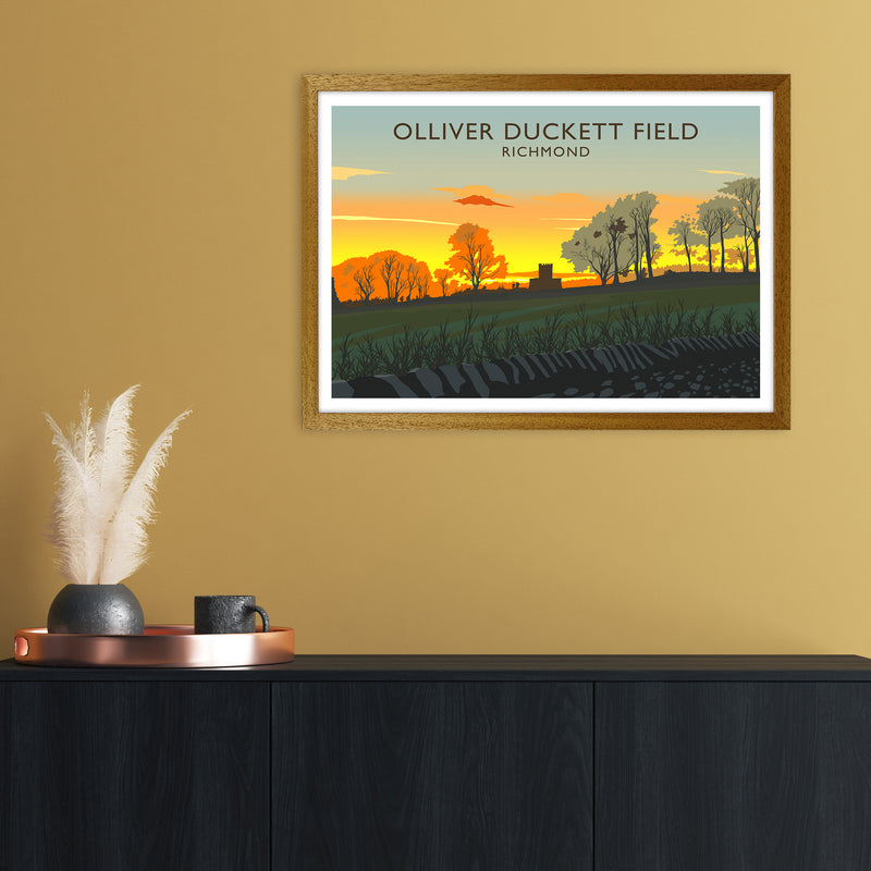 Olliver Duckett Field Travel Art Print by Richard O'Neill A2 Print Only