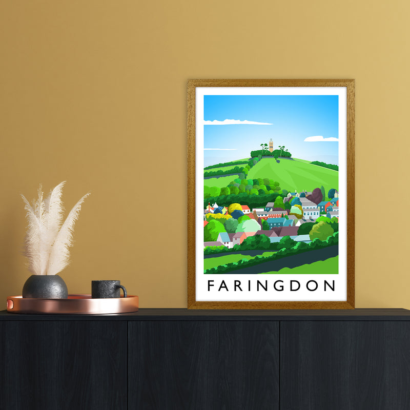 Faringdon Portrait Travel Art Print by Richard O'Neill A2 Print Only