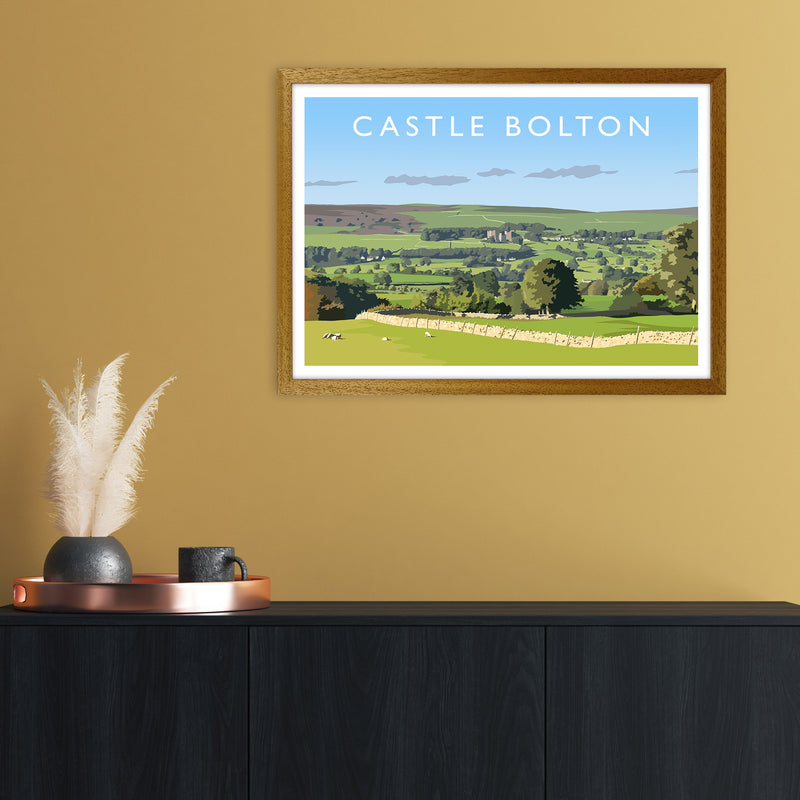 Castle Bolton Travel Art Print by Richard O'Neill A2 Print Only