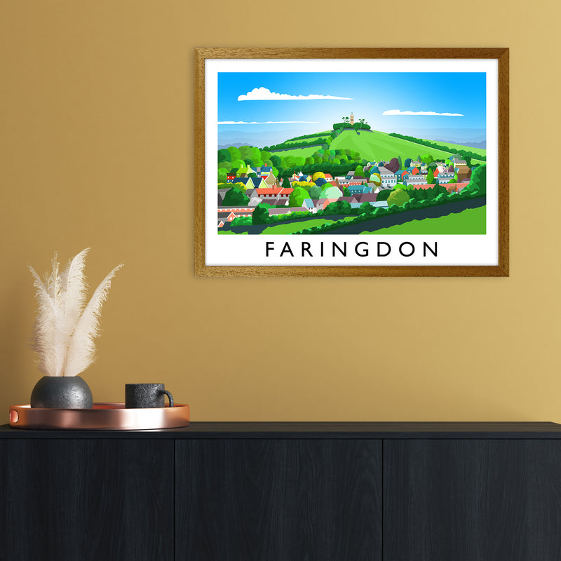 Faringdon Travel Art Print by Richard O'Neill A2 Print Only