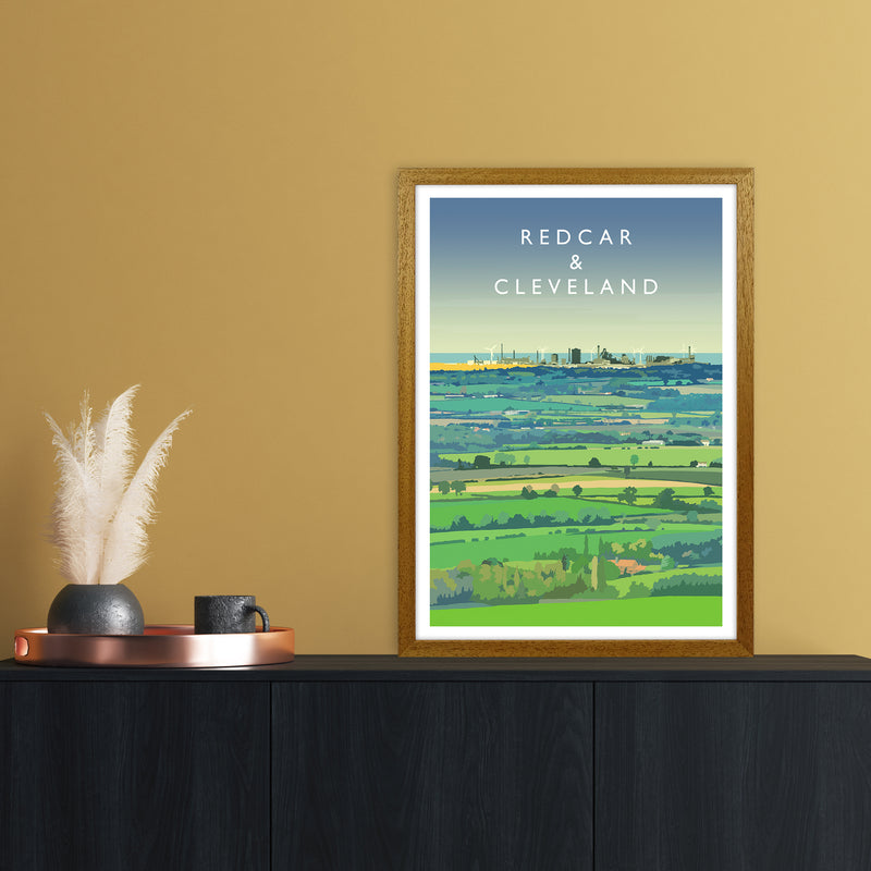 Redcar & Cleveland Travel Art Print by Richard O'Neill A2 Print Only