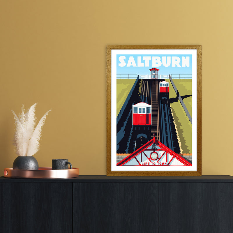 Saltburn 2 Travel Art Print by Richard O'Neill A2 Print Only