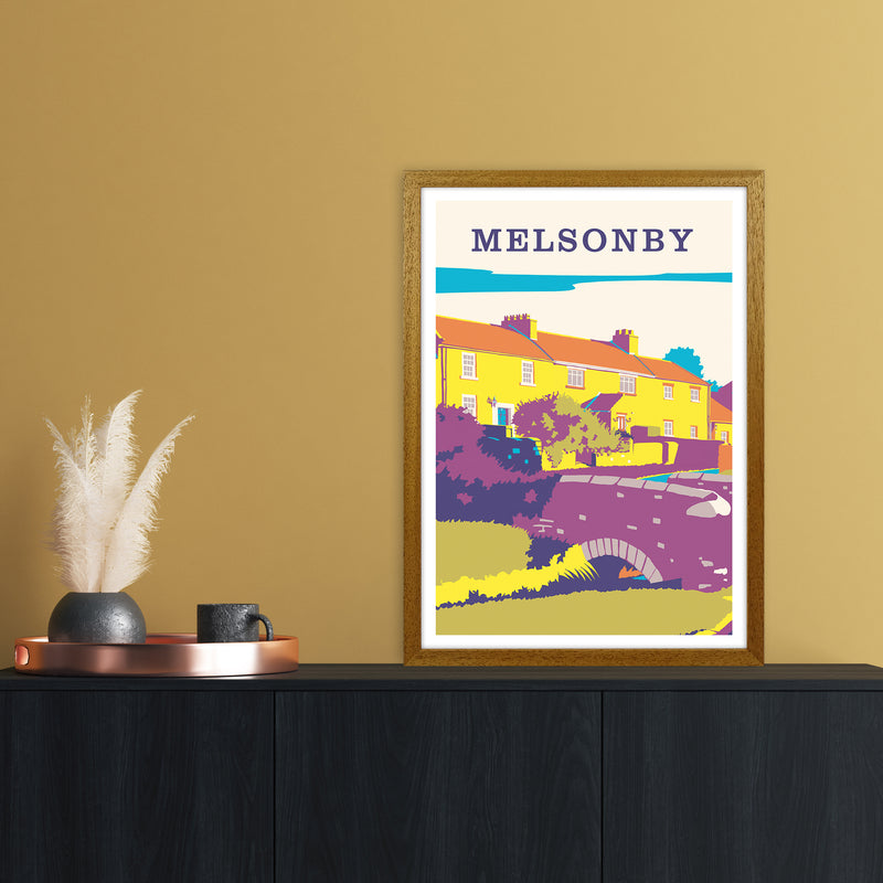Melsonby Portrait Travel Art Print by Richard O'Neill A2 Print Only
