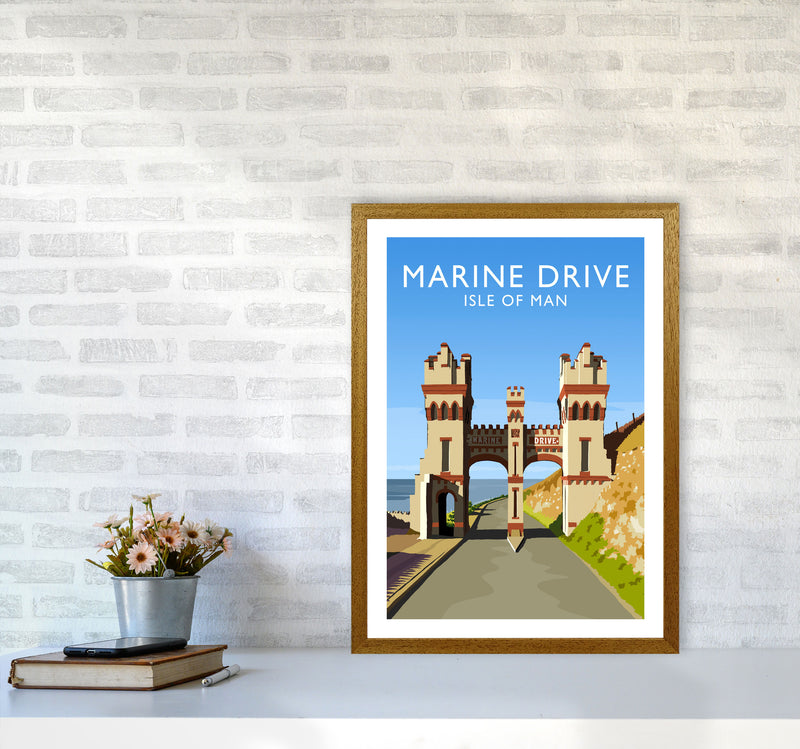 Marine Drive portrait Travel Art Print by Richard O'Neill A2 Print Only