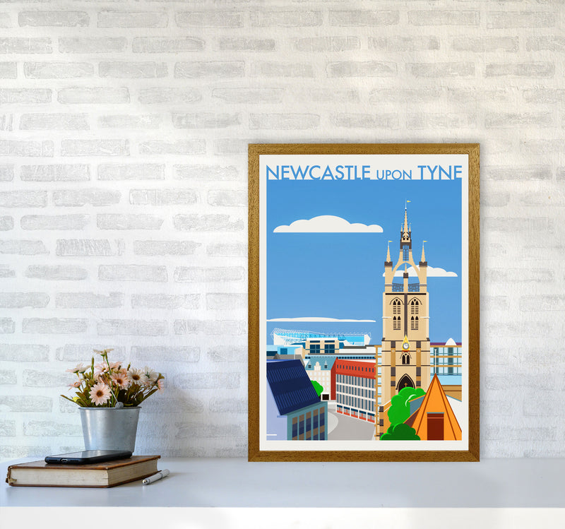 Newcastle upon Tyne 2 (Day) Travel Art Print by Richard O'Neill A2 Print Only