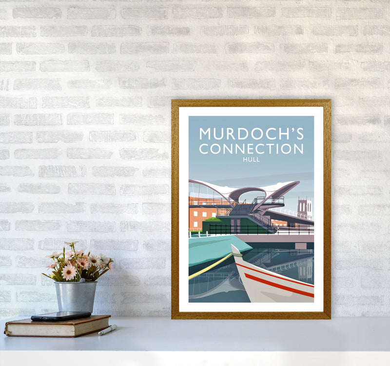 Murdoch's Connection portrait Travel Art Print by Richard O'Neill A2 Print Only