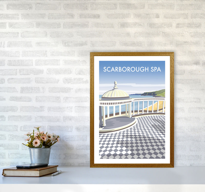 Scarborough Spa portrait Travel Art Print by Richard O'Neill A2 Print Only