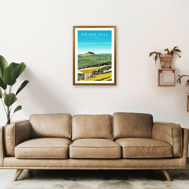 Round Hill Portrait Travel Art Print by Richard O'Neill A2 Print Only
