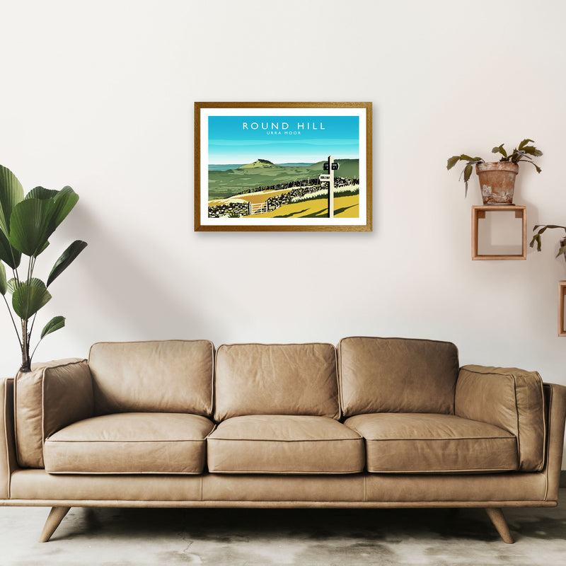 Round Hill Travel Art Print by Richard O'Neill A2 Print Only
