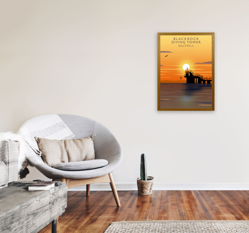 Blackrock Diving Tower (Sunset) (Portrait) by Richard O'Neill A2 Print Only