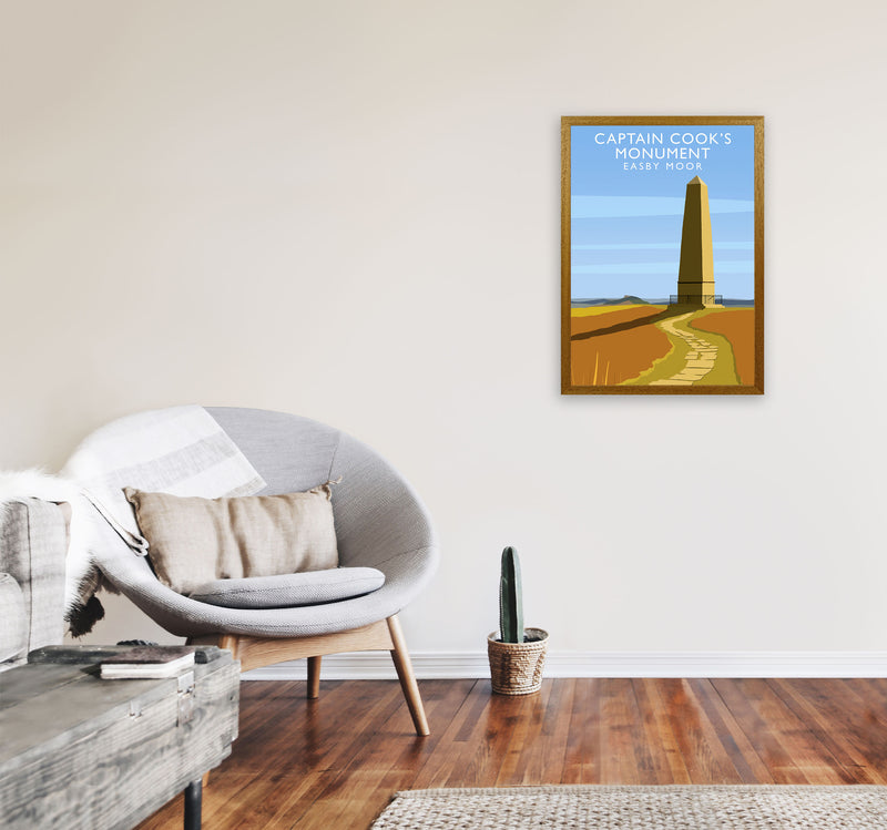 Captain Cooks Monument (Portrait) by Richard O'Neill A2 Print Only