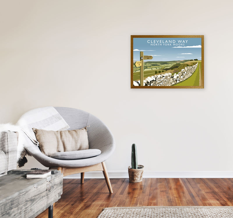 Cleveland Way North York Moors Art Print by Richard O'Neill A2 Print Only