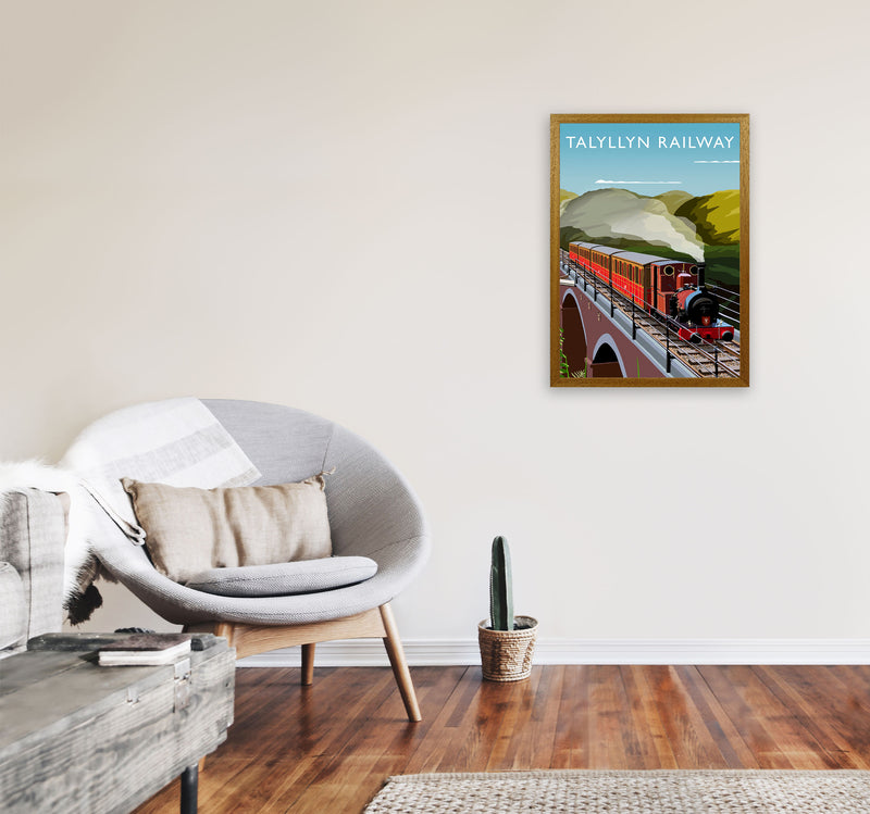 Talyllyn Railway (Portrait) by Richard O'Neill A2 Print Only