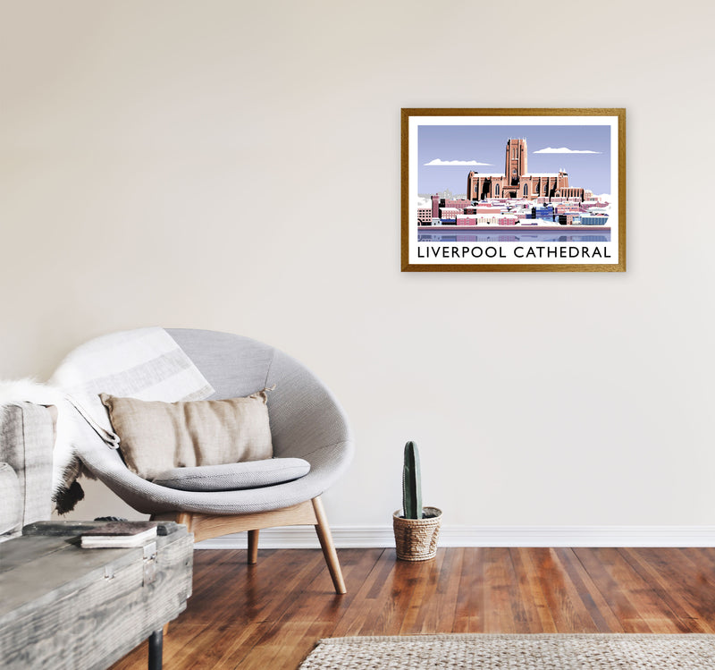Liverpool Cathedral In Snow by Richard O'Neill A2 Print Only