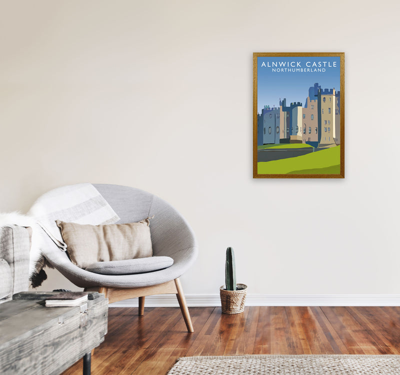 Alnwick Castle2 Portrait by Richard O'Neill A2 Print Only