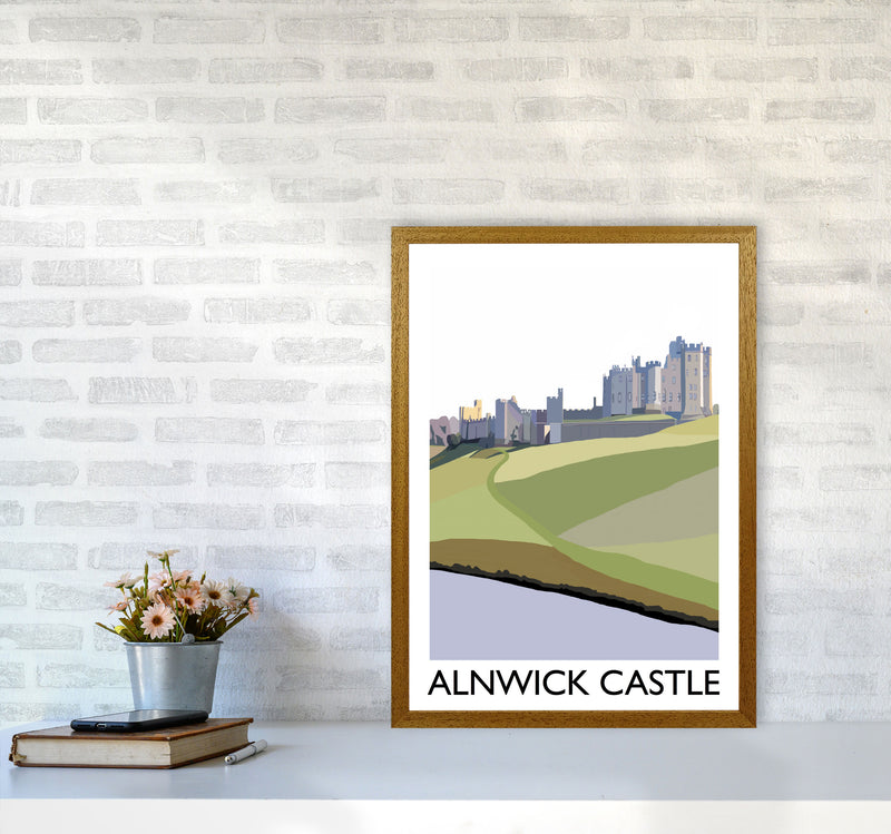 Alnwick Castle Portrait by Richard O'Neill A2 Print Only