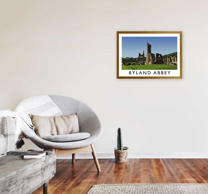 Byland Abbey by Richard O'Neill A2 Print Only