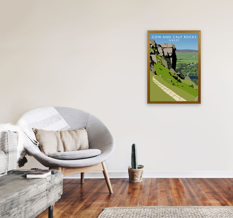 Cow And Calf Rocks Portrait by Richard O'Neill A2 Print Only