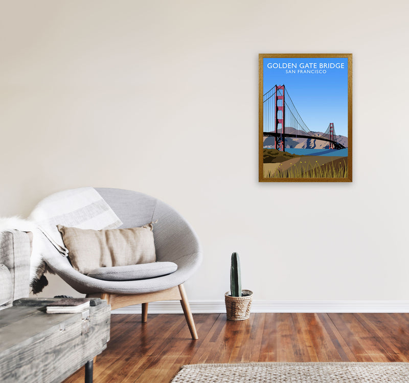 Golden Gate Bridge Portrait by Richard O'Neill A2 Print Only