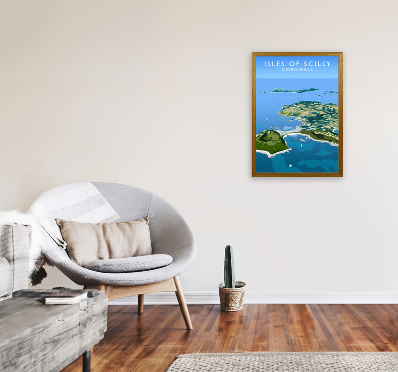 Isles of Scilly Cornwall Art Print by Richard O'Neill A2 Print Only