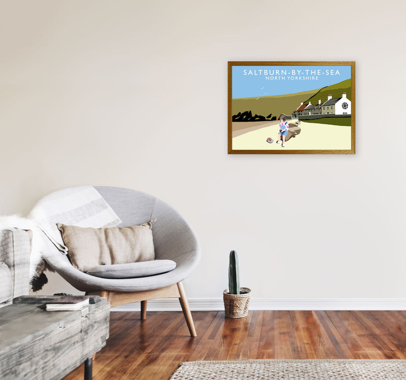 Saltburn-By-The-Sea North Yorkshire Travel Art Print by Richard O'Neill A2 Print Only