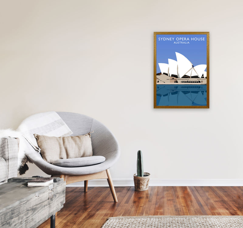 Sydney Opera House Australia Digital Art Print by Richard O'Neill A2 Print Only