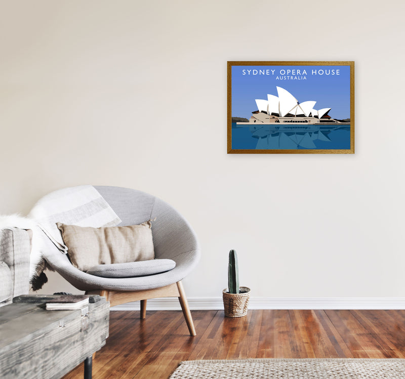 Sydney Opera House Australia Framed Digital Art Print by Richard O'Neill A2 Print Only