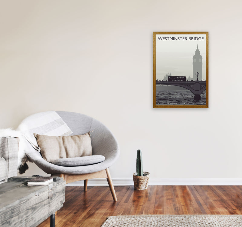 Westminster Bridge portrait by Richard O'Neill A2 Print Only