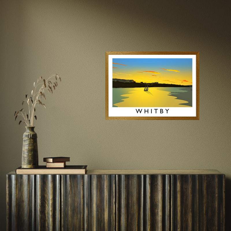Whitby (Sunset) 2 by Richard O'Neill A2 Oak Frame