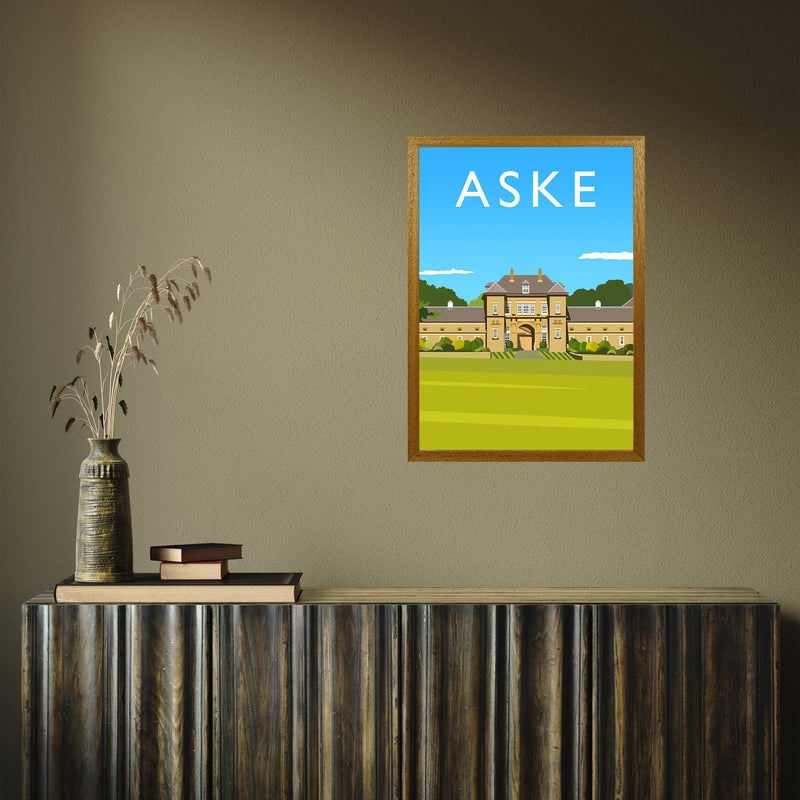Aske portrait by Richard O'Neill A2 Oak Frame