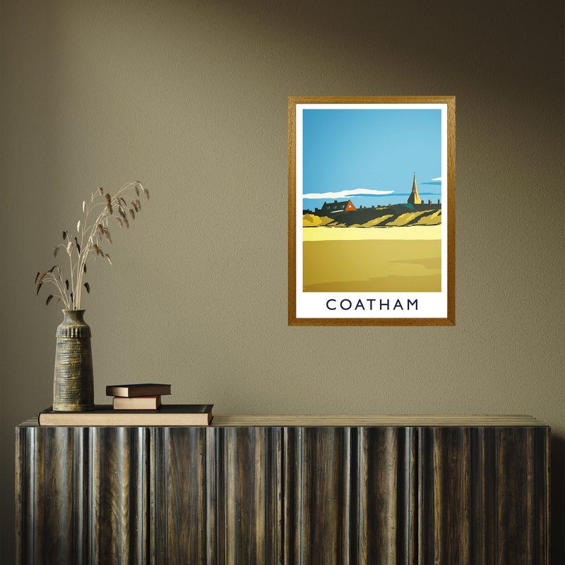 Coatham portrait by Richard O'Neill A2 Oak Frame