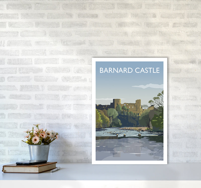 Barnard Castle 2 Portrait Art Print by Richard O'Neill A2 Black Frame