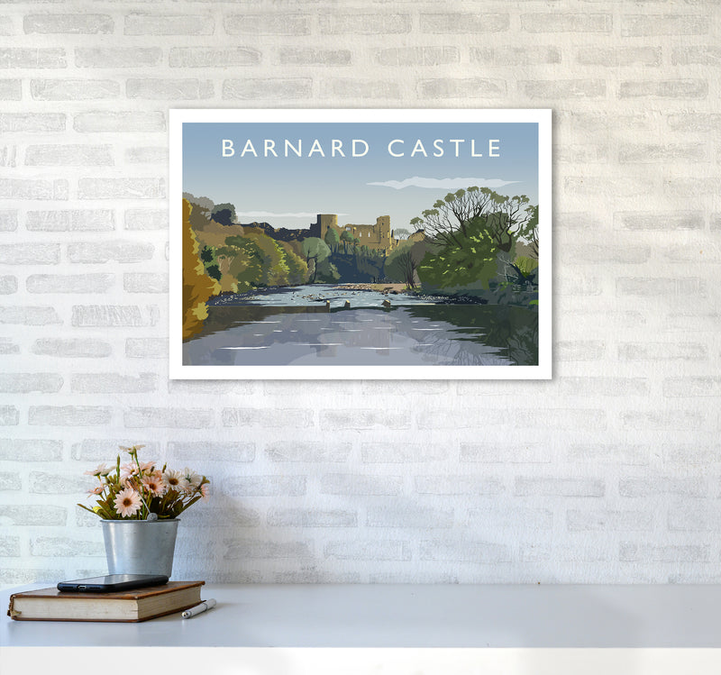 Barnard Castle 2 Art Print by Richard O'Neill A2 Black Frame