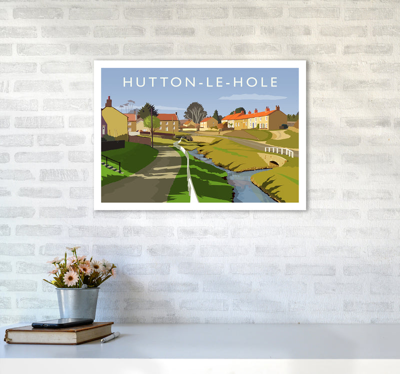 Hutton-Le-Hole Art Print by Richard O'Neill A2 Black Frame