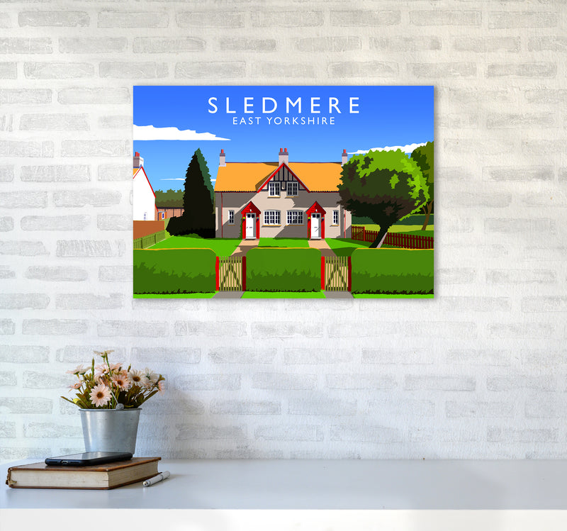 Sledmere Travel Art Print by Richard O'Neill A2 Black Frame