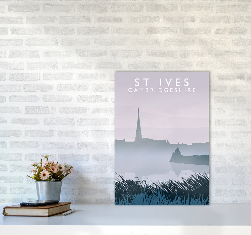 St Ives, Cambridgeshire Travel Art Print by Richard O'Neill A2 Black Frame