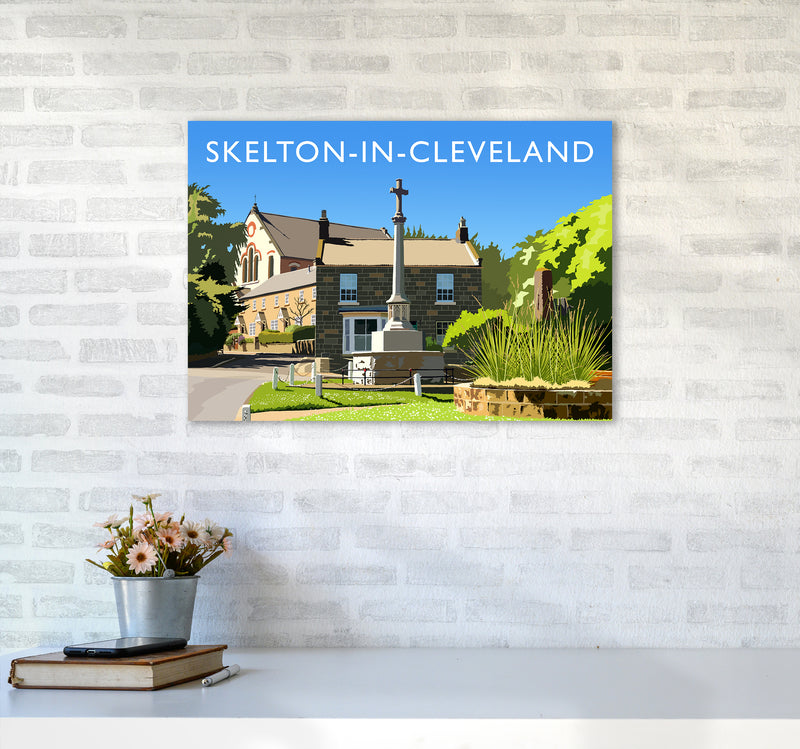 Skelton-in-Cleveland Travel Art Print by Richard O'Neill A2 Black Frame
