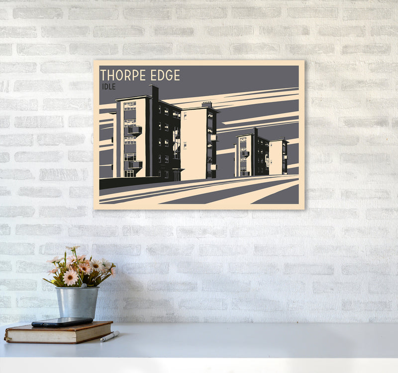 Thorpe Edge, Idle Travel Art Print by Richard O'Neill A2 Black Frame