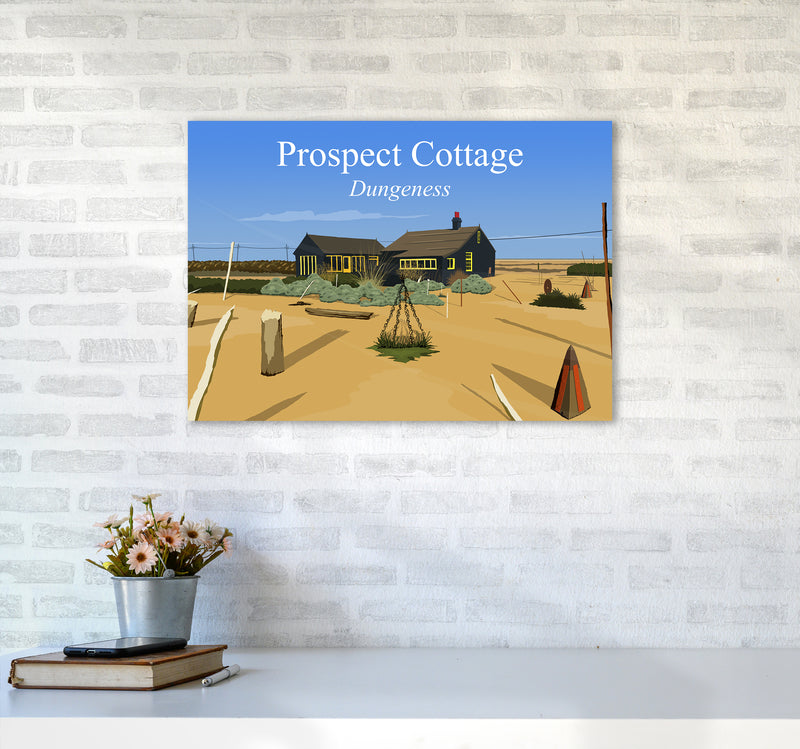 Prospect Cottage Travel Art Print by Richard O'Neill A2 Black Frame