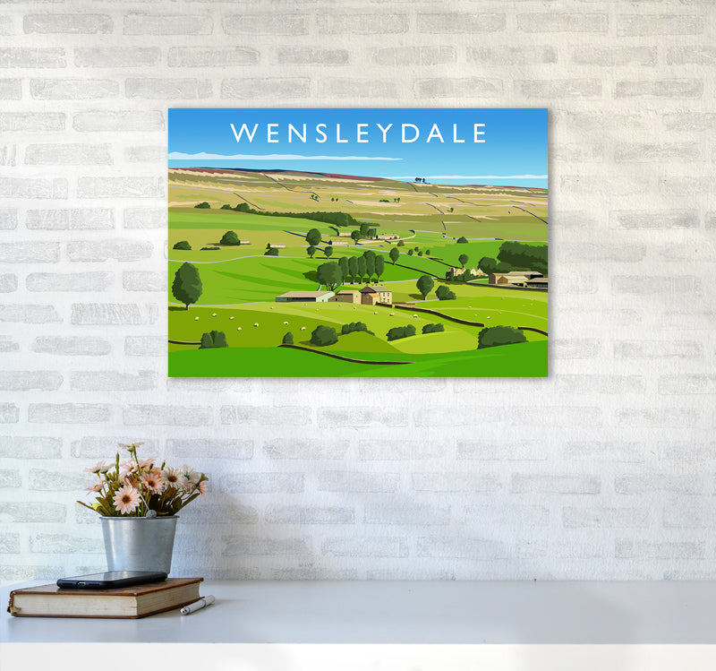 Wensleydale 3 Travel Art Print by Richard O'Neill A2 Black Frame