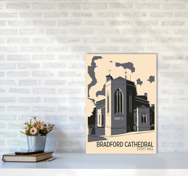 Bradford Cathedral, Stott Hill Travel Art Print by Richard O'Neill A2 Black Frame