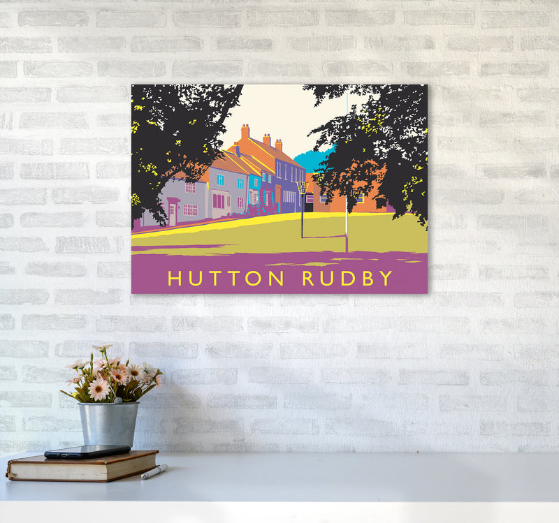 Hutton Rudby Travel Art Print by Richard O'Neill A2 Black Frame