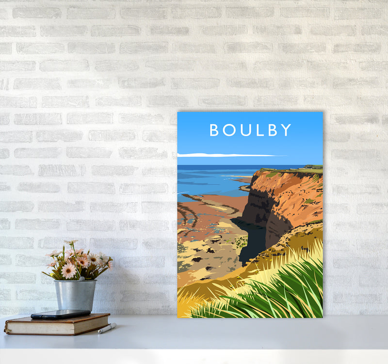 Boulby portrait Travel Art Print by Richard O'Neill A2 Black Frame