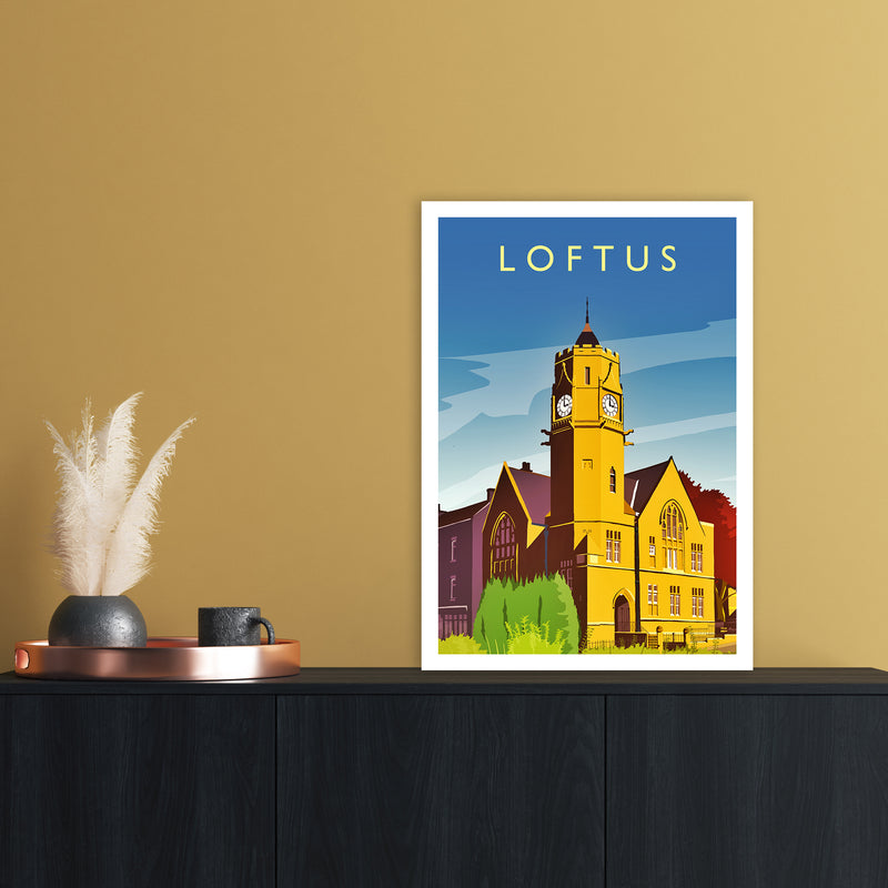 Loftus 2 Portrait Travel Art Print by Richard O'Neill A2 Black Frame